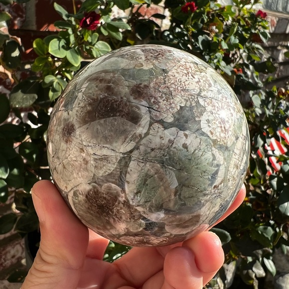 Russian Flower Agate Sphere - Picture 4 of 6